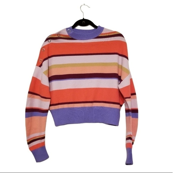 LEWIT Sanna Pink Paradise Cashmere Blend Sweater - Picture 3 of 9